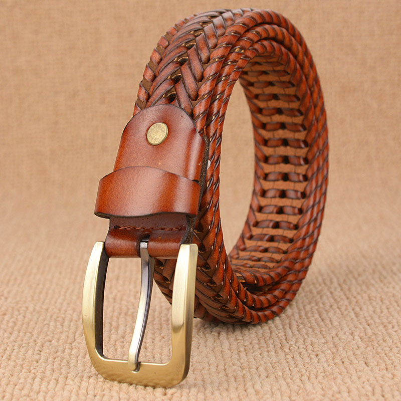 Braided Leather Men’s Belt