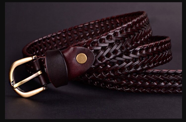 Men’s Braided Leather Belt